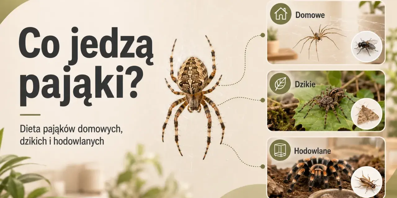 Co jedzą pająki? Domowe łapią muchy, dzikie polują na ćmy, a hodowlane żywią się świerszczami.