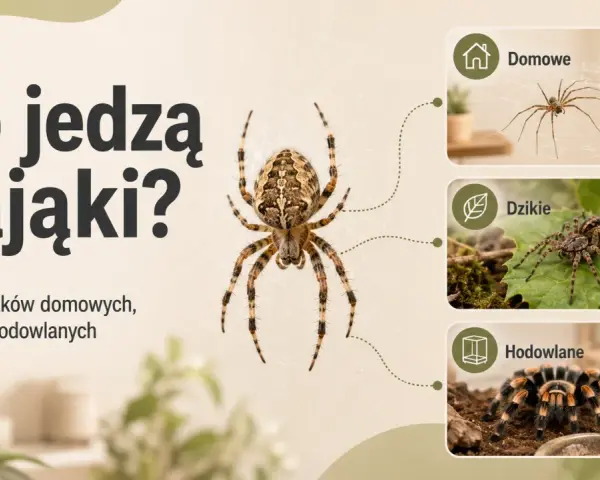 Co jedzą pająki? Domowe łapią muchy, dzikie polują na ćmy, a hodowlane żywią się świerszczami.