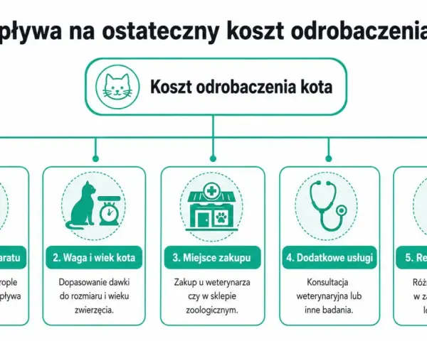Ile kosztuje odrobaczenie kota? Zależy od preparatu, wagi i wieku zwierzęcia, miejsca zakupu, dodatkowych usług i regionu.